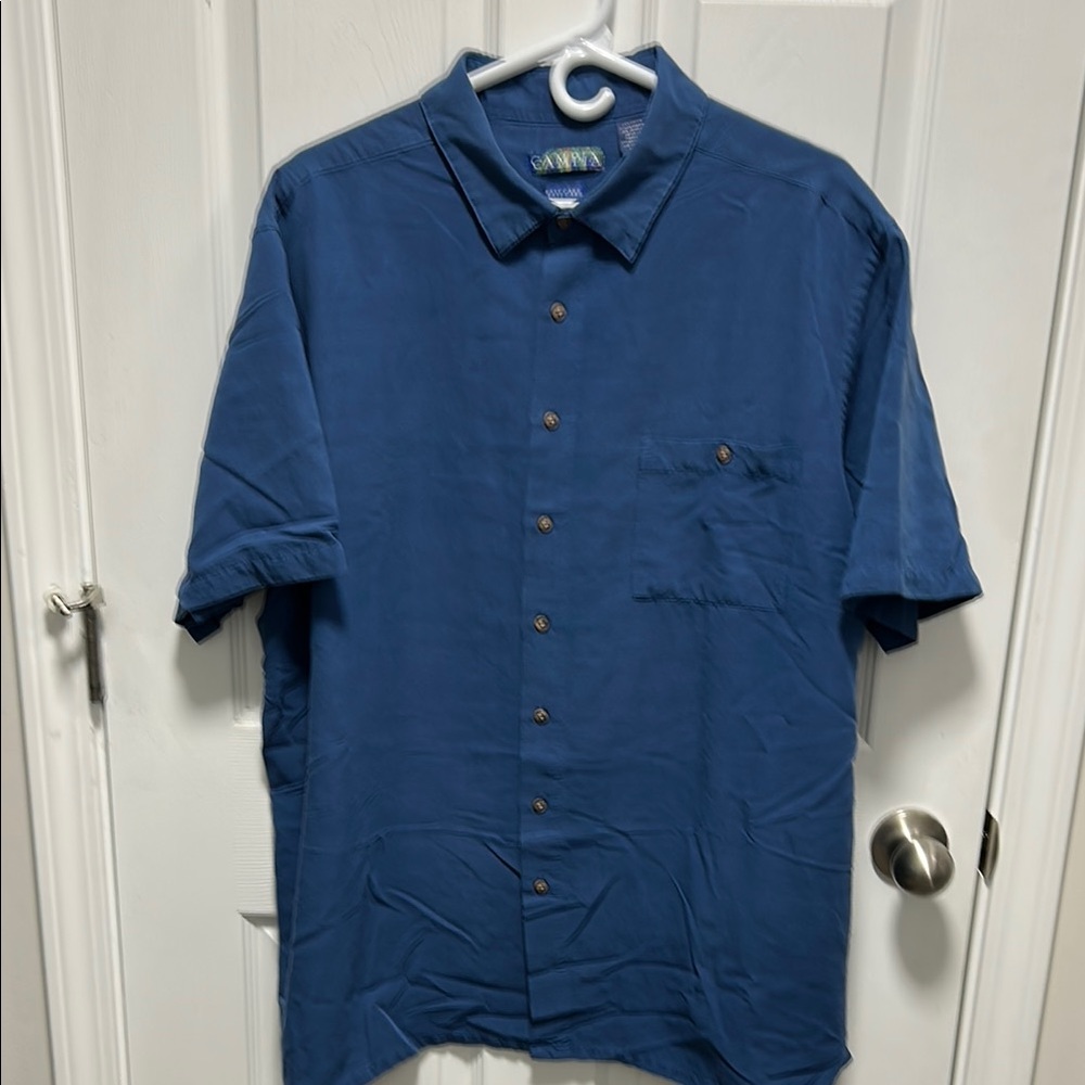Campia Easy Care Blue Men's Shirt 2XLT